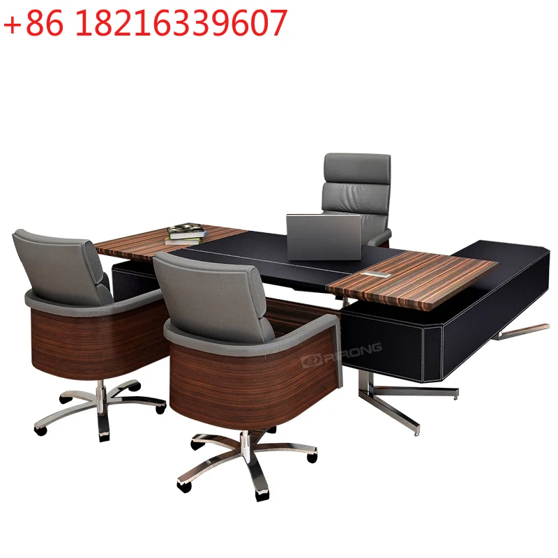 Office Furniture Plus - Mały zestaw mebli biurowych TAO, drewniany
