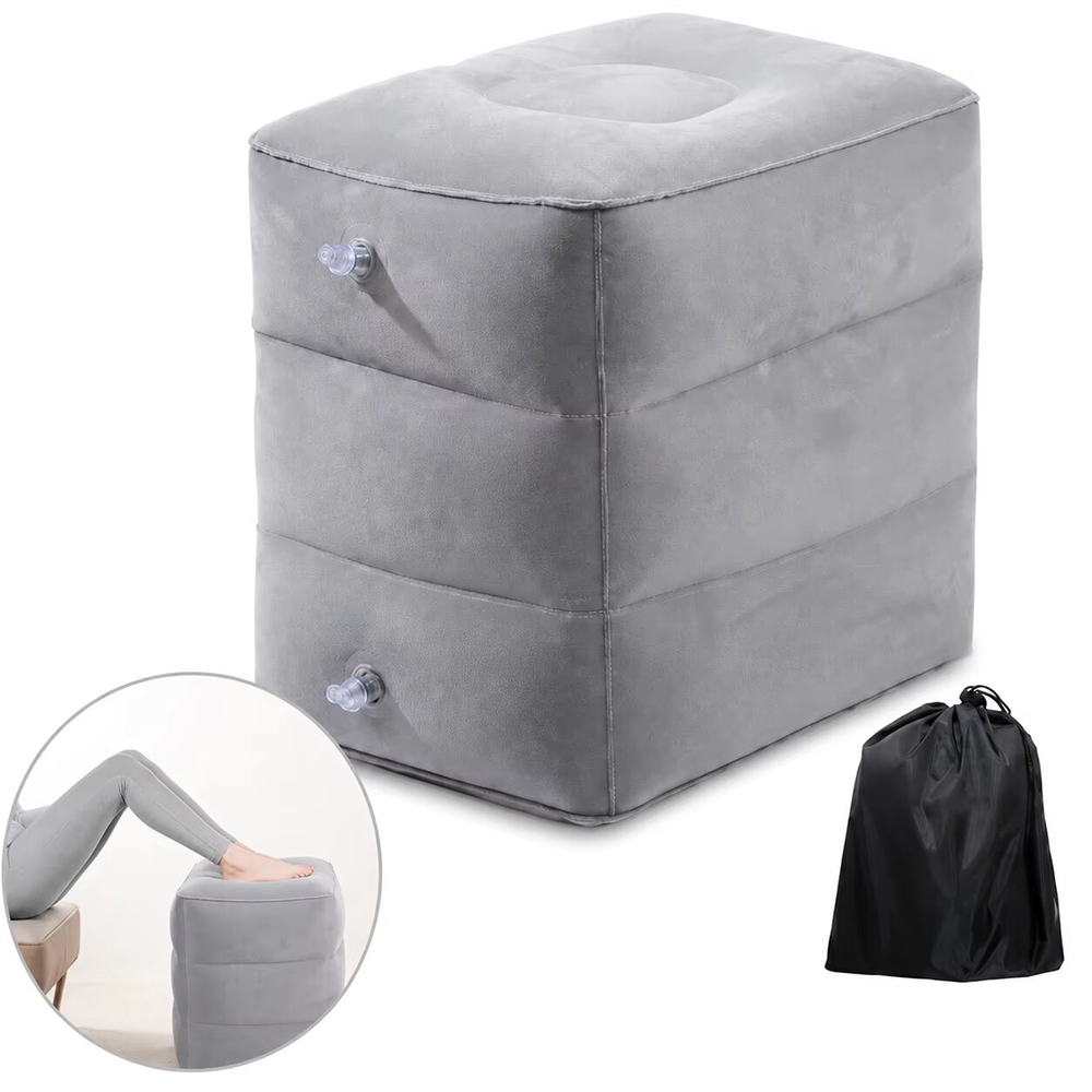Office Footrest Cushion - Przenośna, nadmuchiwana poduszka pod stopy -