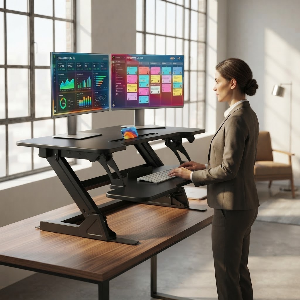 Office Furniture Suppliers - Konwerter biurka stojącego w kształcie litery