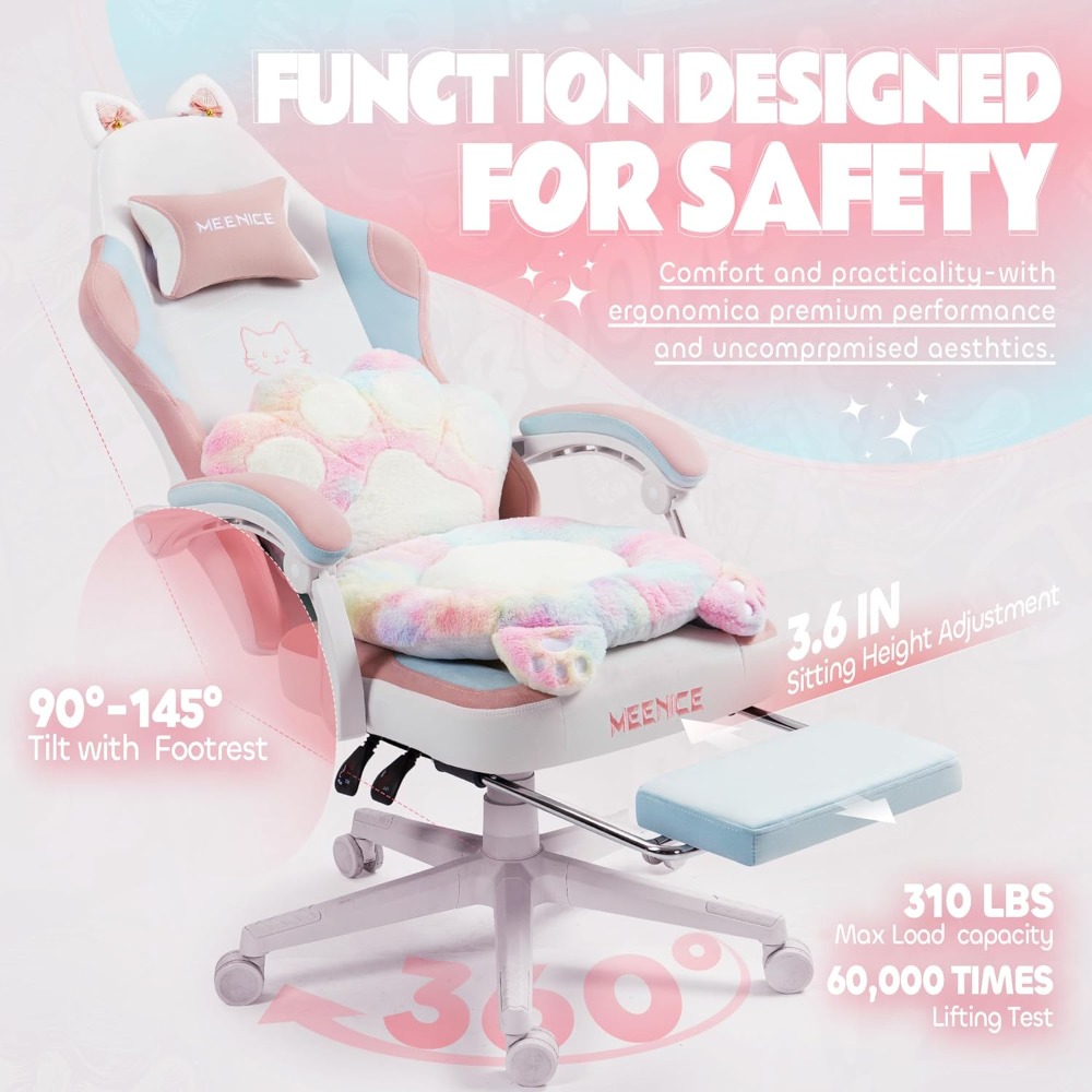 Urocze krzesło gamingowe z koc – Office Footrest Cushion recenzja i cena