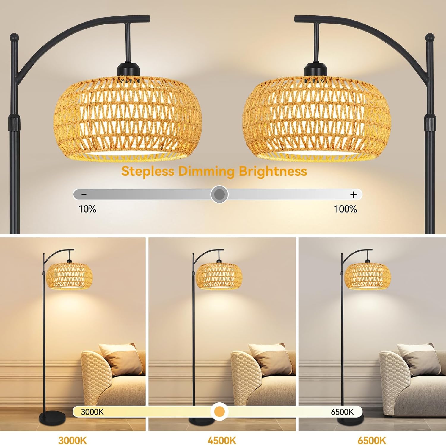 Lampy podłogowe Arc do salonu, – Floor Lamp Arched recenzja i cena