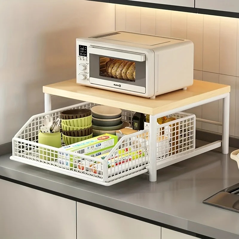 Pionowy stojak na mikrofalówkę – Cubicle Shelf Organizer recenzja i cena