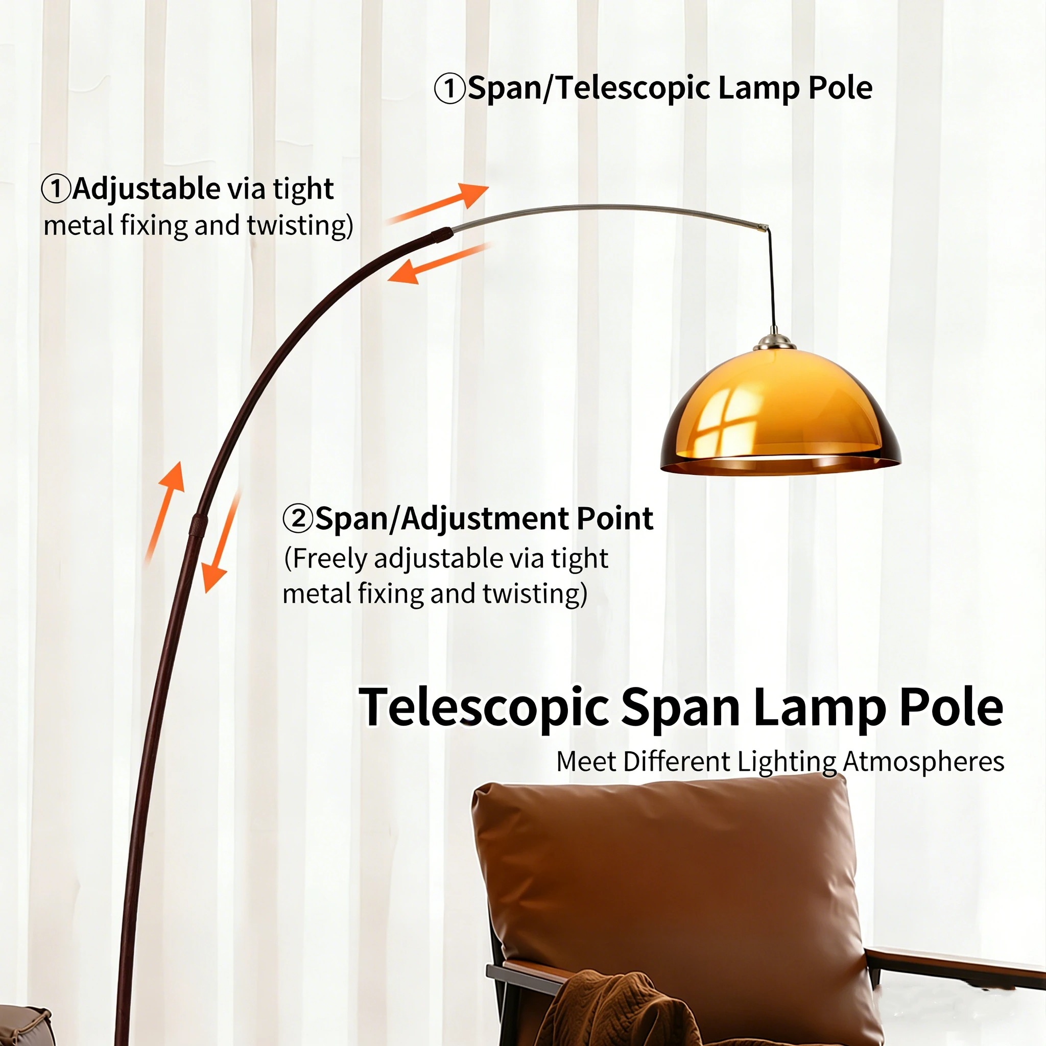 Lampa podłogowa z akrylowym kl – Floor Lamp Arched recenzja i cena