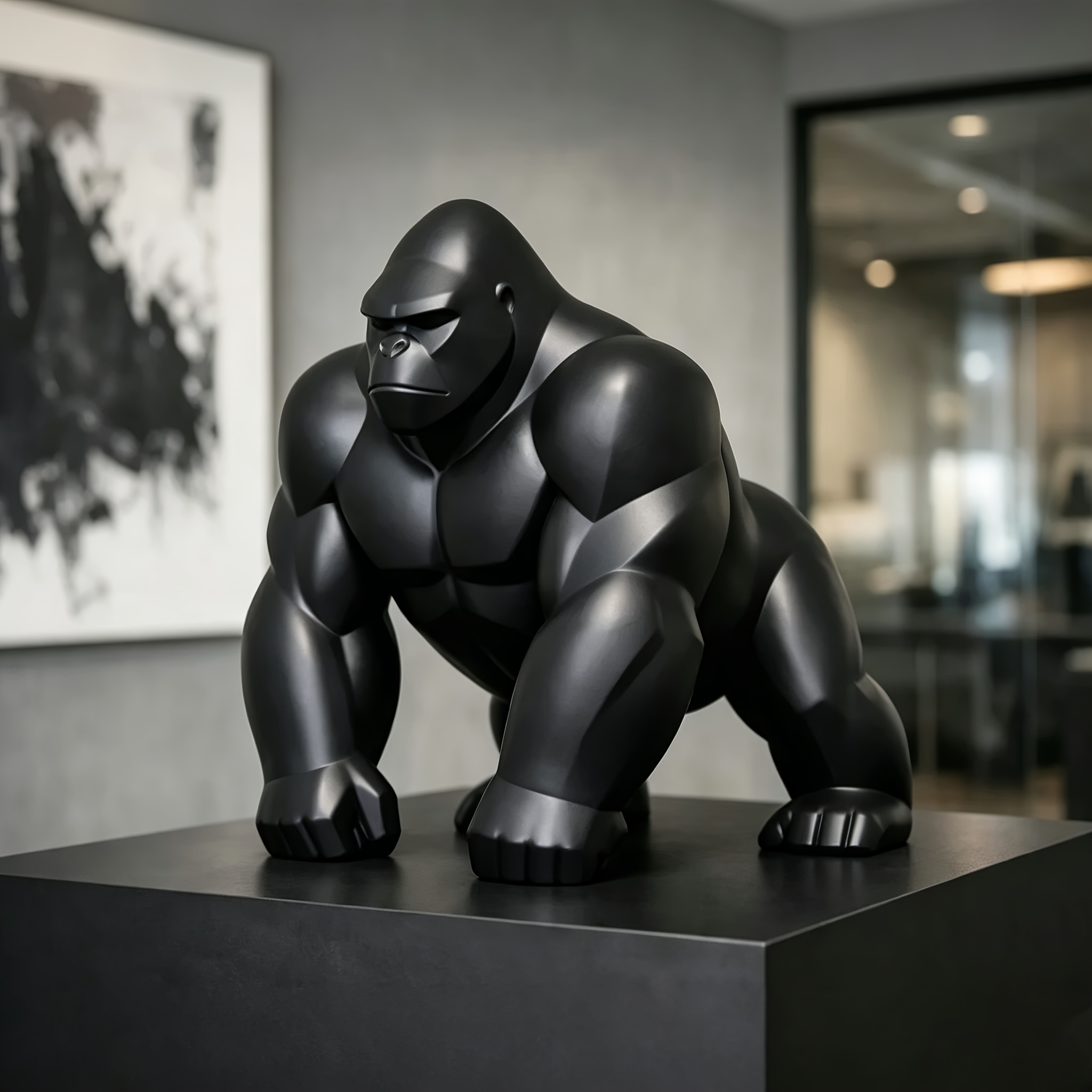Geometryczna figurka goryla, d – Office Furniture Suppliers recenzja i cena