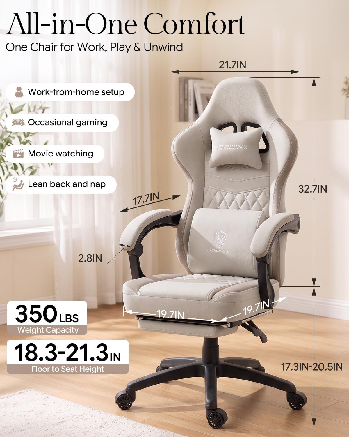 Oddychające krzesło gamingowe  – Office Footrest Cushion recenzja i cena