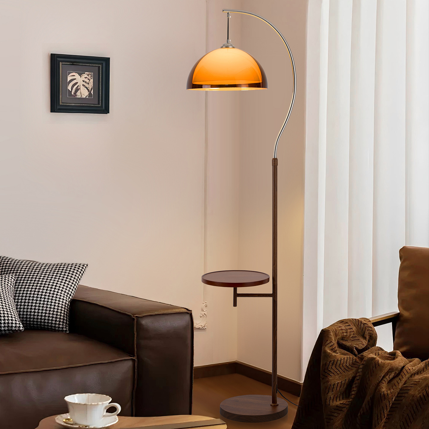 Drewniana lampa podłogowa z łu – Floor Lamp Arched recenzja i cena